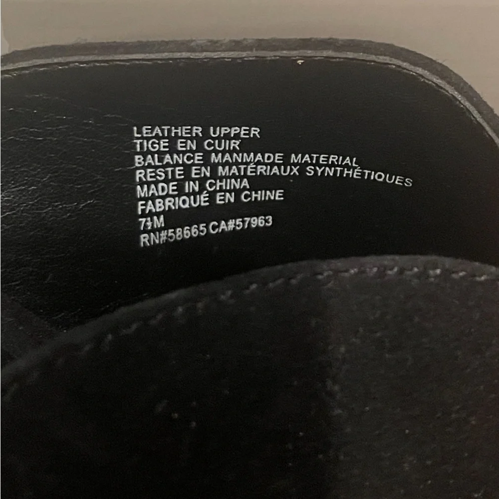 BP Open Toe Mule Black Heels Size 7.5 - Picture 4 of 5